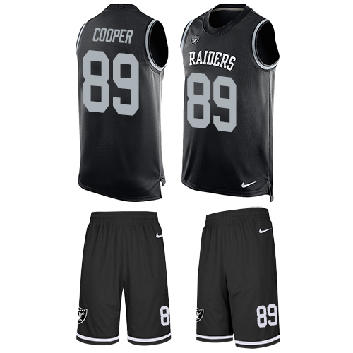 Nike Raiders #89 Amari Cooper Black Team Color Men's Stitched NFL Limited Tank Top Suit Jersey - Click Image to Close